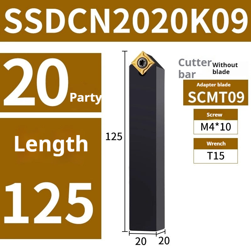 2024-CNC lathe tool frame outer circle cutter 45 degree tool holder SSDCN2020K09 round turning tool holder chamfering turning tool Shandong Denso Pricision Tools Co.,Ltd.